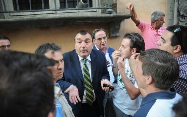 Lavvocato Giannecchini professionista della Nice e Pino Bulleri amministratore unico della Lucchese Libertas che dovrebbe essere messa in liquidazione (vip) 