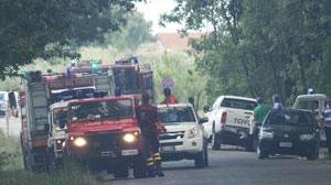 Incendio, brucia la pineta di Santa Maria a Monte