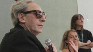Franco Battiato durante l’incontro alla Lazzerini