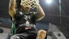 David Moss del Montepaschi durante una partita della scorsa Eurolega