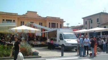 La Piazza centrale di Ponte a Moriano