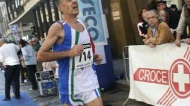 Alberto Tofanelli subito dopo l’arrivo di una gara