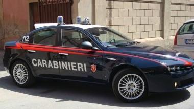 L’auto dei carabinieri