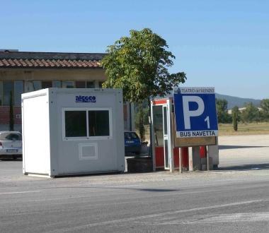 Il parcheggio di Pasquino Da qui partono le navette 