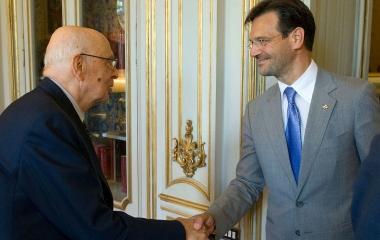 Longo, vicepresidente Unioncamere ricevuto al Quirinale da Napolitano
