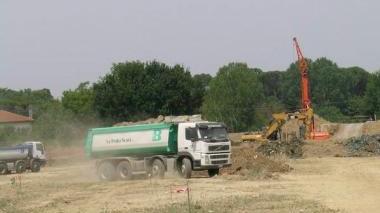 Il cantiere della Bretella