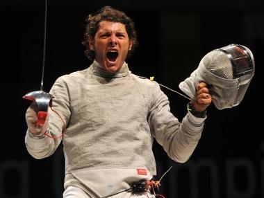 <b>CAMPIONI. </b> Il trionfo di Montano sul podio con il &laquo;prefisso&raquo; <b>(Bizzi/Fis) </b>