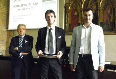 Bonechi In alto con Scir&egrave; e Filippo Sani 