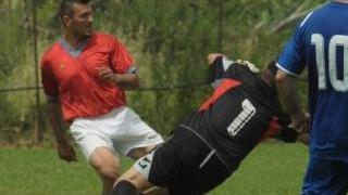 Una partita di calcio a sette