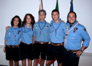 Gli scout che prenderanno parte alla spedizione 