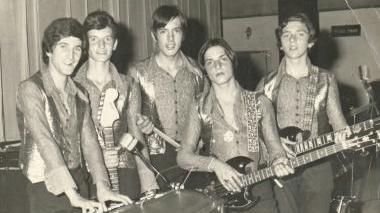 I Ragazzi della Baia in una foto della fine degli anni 60 (Guerrieri è il penultimo da sinistra)