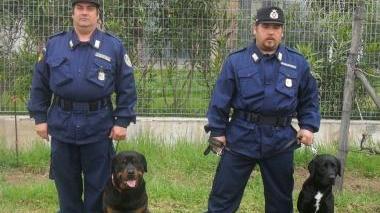 Il nucleo dell’Oipa con i cani addestrati