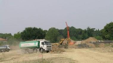 Il cantiere della Bretella