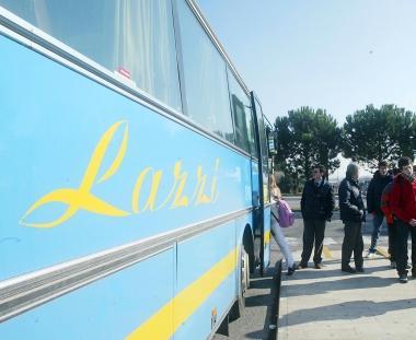 <b>AUTOBUS. </b>Il capolinea della Lazzi in piazza Italia a Montecatini 