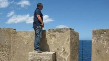 La torre di avvistamento e il sopralluogo del sindaco Andrea Ciumei