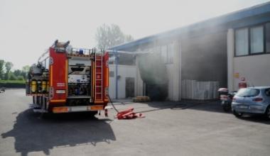 Incendio alla Eurovast distrutto un macchinario