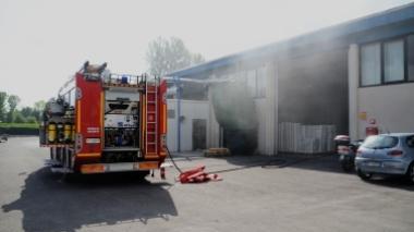 Incendio alla Eurovast distrutto un macchinario