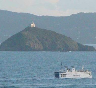 Lisola di Palmaiola dove i sub in difficolt&agrave; avevano deciso di fare unimmersione 