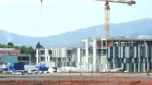 Il cantiere del nuovo ospedale al Campo di volo