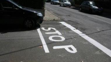 <b>FATTO IN CASA.</b> Lo stop artigianale realizzato al Campo d’Aviazione
