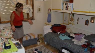 <b>A SOQQUADRO</b> Ady in una delle camere di casa sua