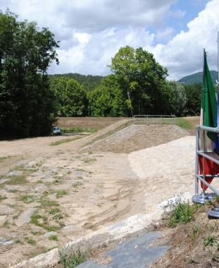 La cassa di espansione realizzata sulla Freddana 