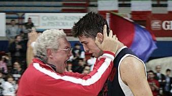 Coach Massimo Angelucci con Barraco