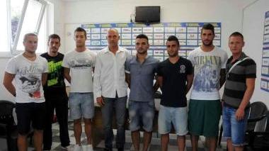 In alto da sin. Bregliano, Taddei, Bagnai Sottili Tognarelli Belcastro Nocchi e Ballardini