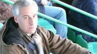 Del Ghingaro versione tifoso rossonero in tribuna al Porta Elisa