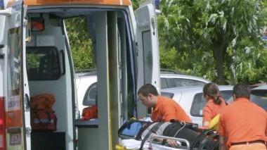 Volontari durante un soccorso