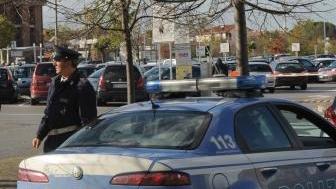 Una pattuglia in servizio nella zona dell’ospedale