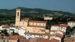 Una panoramica dall’alto dell’abitato di Rosignano Marittimo