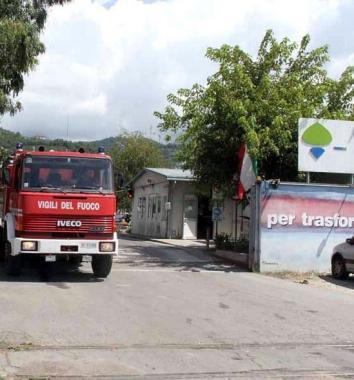 <b>LIMPIANTO.</b> Lingresso nellarea del Cermec da cui si accede anche ad Erre Erre       