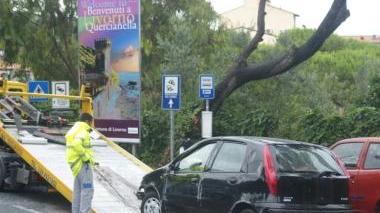 Traffico bloccato sul Romito