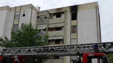 Ustionato nell'alloggio in fiamme