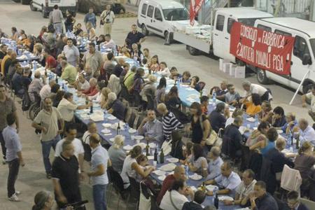 Cantieri di Pisa, ampia partecipazione alla cena della solidarietà