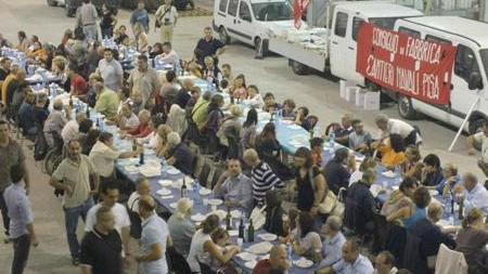 Cantieri di Pisa, ampia partecipazione alla cena della solidarietà