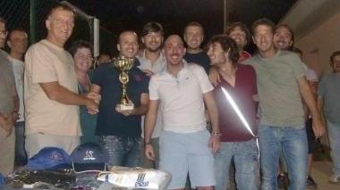 <b>PREMIAZIONE</b>. Del collegio dei Geometri primo classificato nel torneo di Paganico