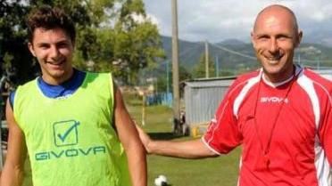 Il neoacquisto Nicola Pasini con mister Stefano Sottili
