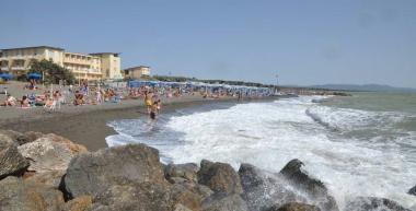 Il tratto di mare dove si è tuffato il turista tedesco