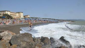Il tratto di mare dove si è tuffato il turista tedesco