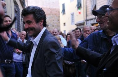 Stefano Baccelli il giorno della riconferma alla guida della Provincia