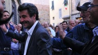 Stefano Baccelli il giorno della riconferma alla guida della Provincia