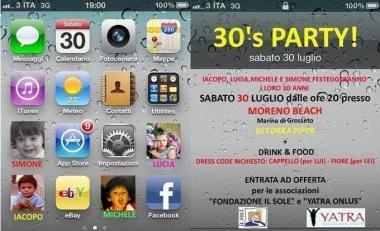 <b>LINVITO </b>postato dai quattro festeggiati su Facebook   