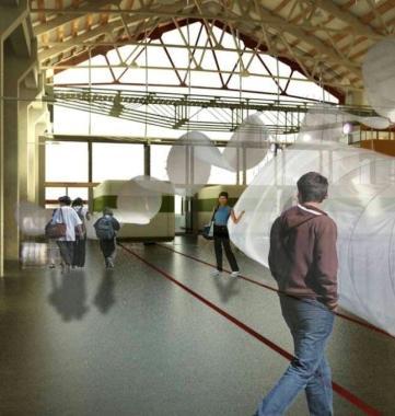 Unimmagine al computer di come apparir&agrave; il nuovo spazio 