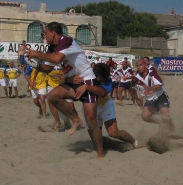 <b>BEACH RUGBY.</b> Unazione di gioco 