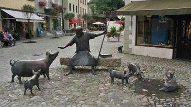 Uno scorcio suggestivo del centro di Wangen