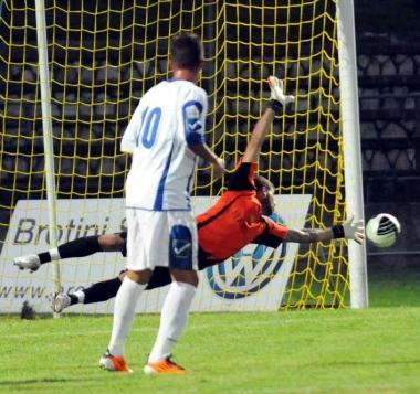 Il gol di Musacci che ha sbloccato il risultato 