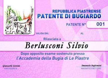 A Berlusconi la patente del bugiardo