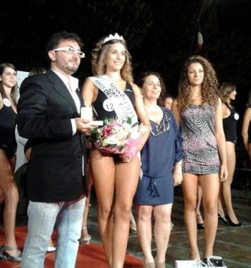 <b>REGINETTA.</b> Carlotta Graverini, 18 anni, con la fascia 
